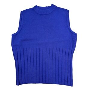 St. John Knit Shell Sleeveless Top Small Purple